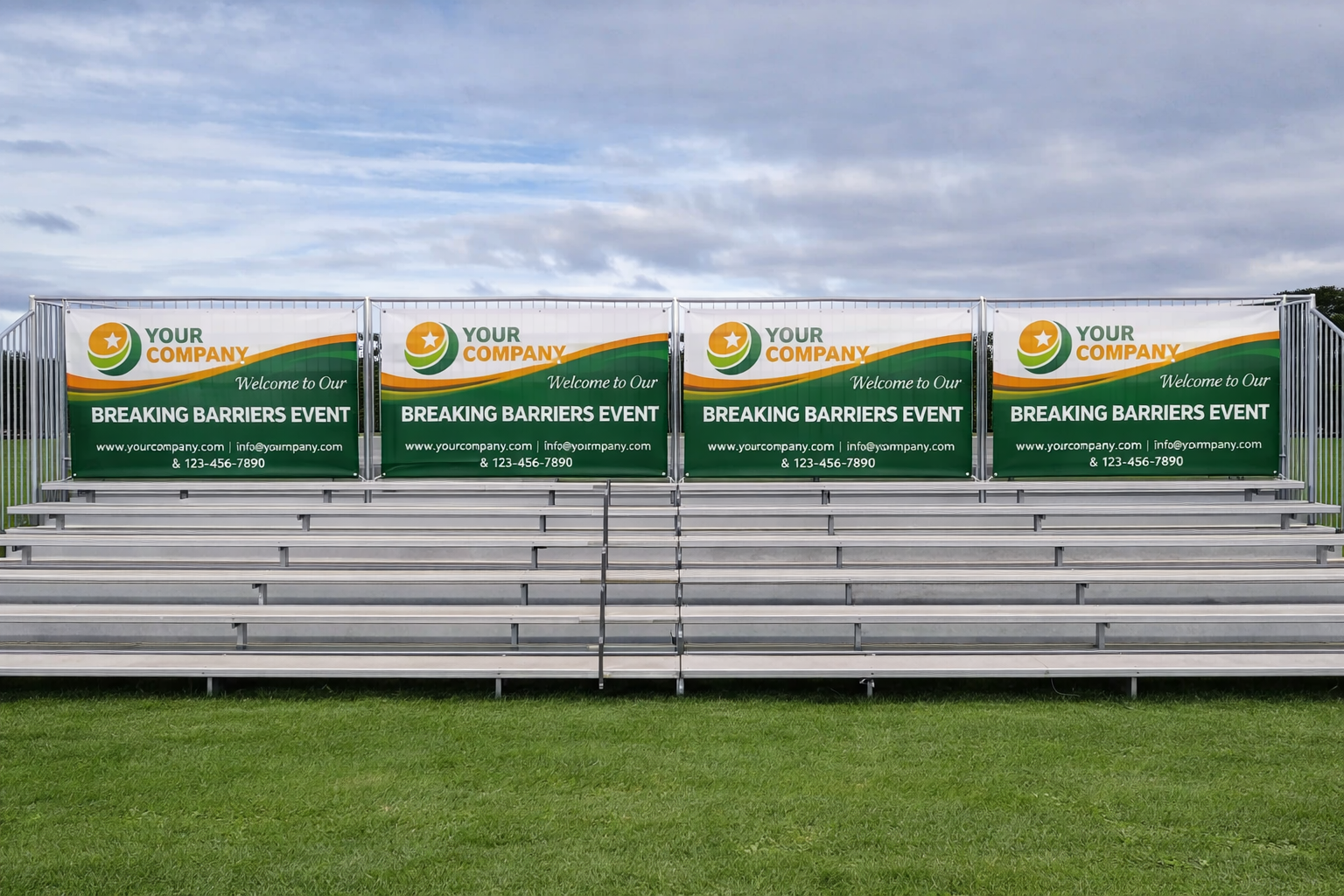 Breaking Barriers 2026 – Bleacher Backdrop (Outdoor Edition)
