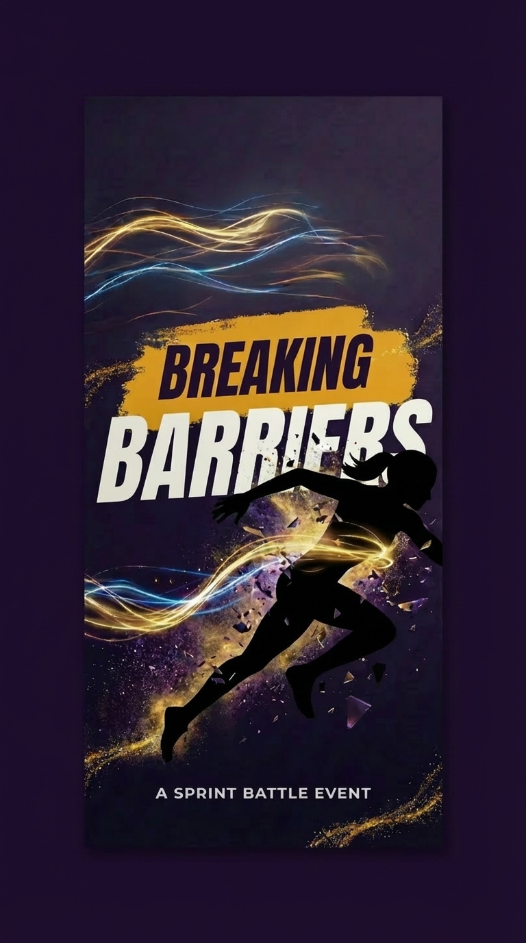 Breaking Barriers 2026 – Exclusive Sprint Battle Poster