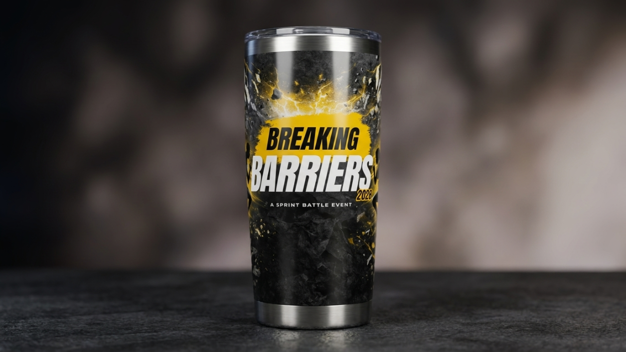 Exclusive Breaking Barriers Event Cup
